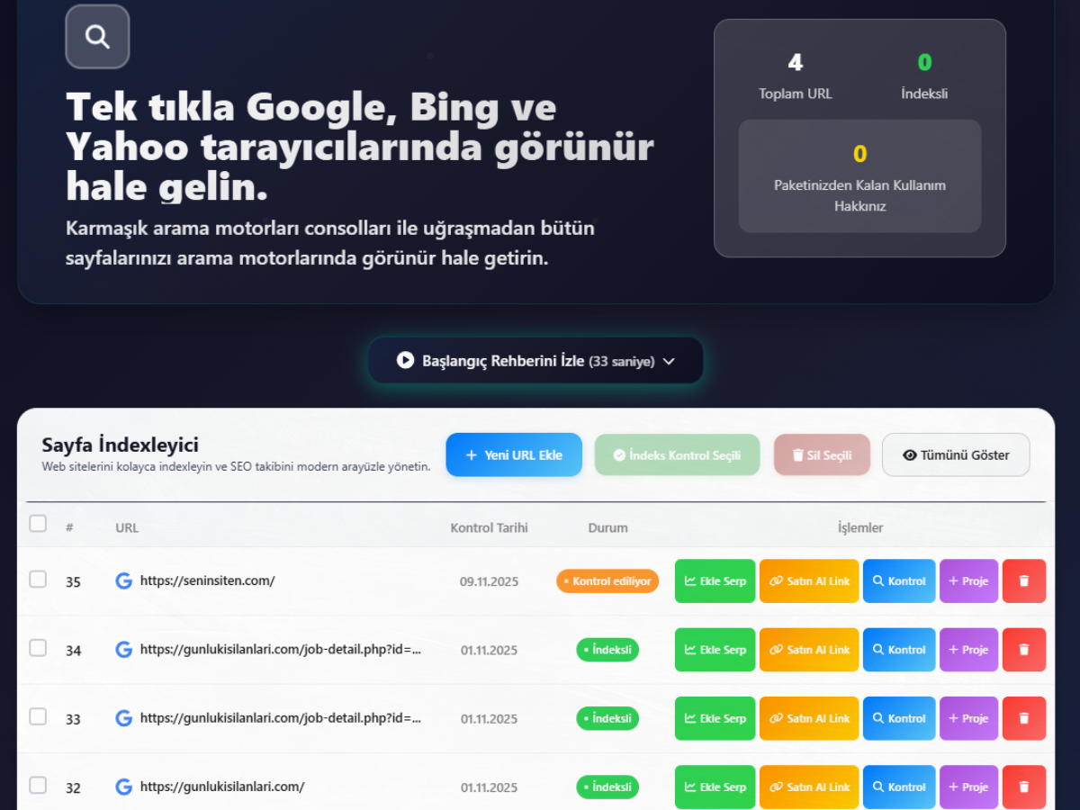 Google'da Görünme Aracı